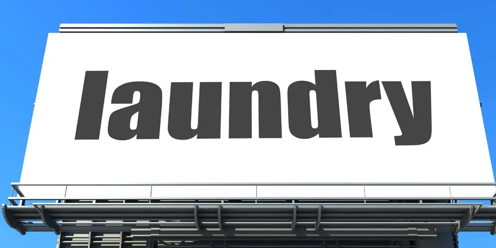 Laundry billboard